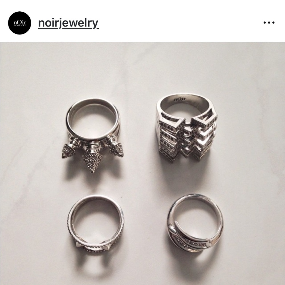 nOIr Cone pyramid ring new without tags - Picture 12 of 13